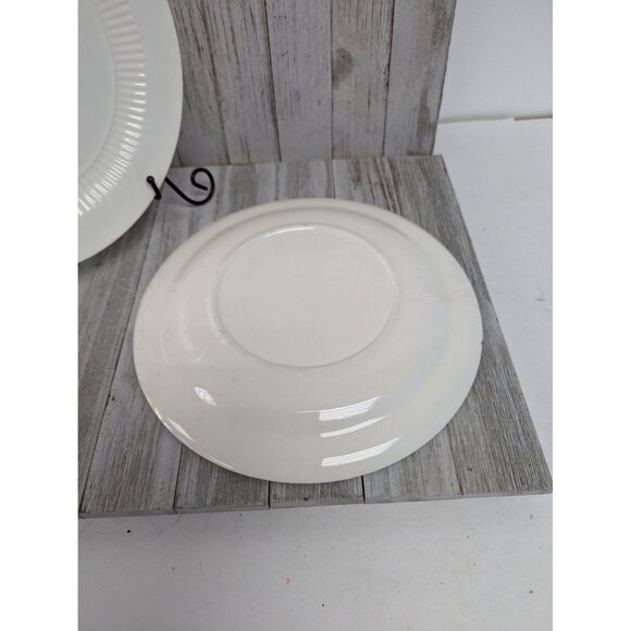 Set of 2 Regal Charm Dinner Plates Cream Floral Sebring OH Union Made 9 3/8" - Picture 4 of 5